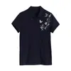Tops Holgados de Verano para Mujer 2026, Camisetas de Manga Corta con Cuello para Madres de Mediana Edad, Holgados y Adelgazantes para Mujeres en Verano