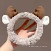 Faixa de Cabelo Fofa para Lavar o Rosto para Homens e Mulheres 2025 Nova Faixa de Pelúcia Outono e Inverno para Homens Aplicarem Máscara Facial Headband Especial Headwear