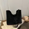 Bolso Retro Transfronterizo Bolso de Hombro de Gran Capacidad para Mujer 2025 Invierno Bolso Tote Cubo Casual para el Trabajo