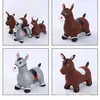 Venta al por mayor del fabricante Caballo Saltador Grande Material Nuevo Flash Música Caballo Saltador Pintado Inflable Rebote Exterior Rebote