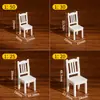 Mesa de Móveis Mini Cadeira Sofá Caixa de Areia DIY Feito à Mão Plano de Piso Interno Modelo Figura Casa de Boneca Móveis Ornamento