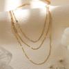 Collar de Moda Versátil de Múltiples Capas Transfronterizo Europeo y Americano Más Vendido Cadena para Clavícula de Mujer Simple Ins de Gama Alta Accesorios al por Mayor