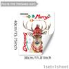 Árbol de Navidad, Muñeco de Nieve, Papá Noel Pegatinas de Pared Decorativas para Dormitorio y Sala de Estar Pared de Fondo Decoración del Hogar Pegatinas de Pared Autoadhesivas