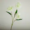 3 cabeças de flor de cebolinha artificial para decoração de fotografia de casamento, adereços de flor de cebolinha, bolas de crisântemo artificial estilo luxo leve