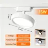 Loja de decoração para casa Iluminação de trilho LED de segunda linha, Janela de exposição de showroom Downlight de trilho 110V, Iluminação de trilho DOB de montagem superficial para transmissão ao vivo