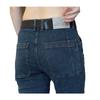 Jeans stretch transfronteiriço masculino moda outono e inverno marca solto versátil casual calça reta com forro de fleece jeans grosso