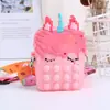 Novo Mata Ratos Saco Pioneiro Porta-moedas Princesa Silicone Transversal Adultos e Crianças Descompressão Brinquedo Fofo Bolsa de Desenho Animado