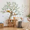 Nuevas Pegatinas de Pared Creativas de Dibujos Animados de Animales y Plantas del Bosque para Sala de Estar, Dormitorio, Habitación Infantil, Pegatinas de Pared Decorativas Autoadhesivas al por Mayor