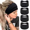 Nueva Diadema Deportiva Elástica de Color Sólido Europea y Americana Diadema Ancha para Yoga Diadema Absorbente de Sudor Moda Pañuelo para la Cabeza Diadema Accesorios para el Cabello