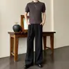 Pantalones de Traje Holgados Simples con Caída Estilo High Street Americano 2026 Verano Moda Diaria Viaje de Negocios Ligero Pantalones de Traje para Hombre
