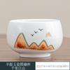Taza maestra de porcelana blanca jade grasa de oveja, taza individual, taza para degustación de té en casa, taza de té de cerámica grande, taza de regalo de alta gama, taza individual