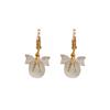 Pendientes elegantes de estilo coreano, sencillos, de moda, con lazo de ojo de gato y hebilla para las orejas, con un diseño de nicho de lujo y un sentido avanzado.