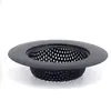 Malla Filtro para Fregadero de Cocina Cubeta para Lavar Platos Doméstica Filtro de Basura Filtro de Acero Inoxidable Universal Anti-atascos Simple Negro