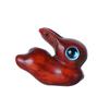 Pingente de coelho do zodíaco de coelho de jacarandá Corrente de telefone móvel Chaveiro de madeira esculpida em ébano Pingente DIY Acessórios