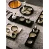 Recipiente para aceite esencial cuenco para aceite esencial plato para aceite esencial bandeja de cerámica herramienta de masaje para spa botella de aroma salón de belleza