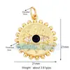 L55 nuevo popular europeo y americano Ojo de Diablo amuleto de la suerte ojo circón joyería creativa DIY