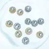 Lujosos Gemelos Metálicos Huecos Cuadrados con Diamantes para Hombre, Accesorios de Moda Vintage de Alta Gama, Juegos de Botones, Broches a Presión, Transfronterizo