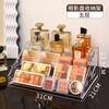 Estante Exhibidor de Cosméticos Esmalte de Uñas Sombra de Ojos Estante de Escalera Transparente Exhibidor de Productos de Varias Capas Almacenamiento de Gran Capacidad Estante Exhibidor