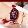 Reloj de Cinturón para Mujer GEDI Douyin Transmisión en Vivo, Reloj Vintage de Forma de Barril para Mujer, Moderno e Impermeable