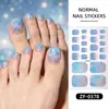 Zhengxiang Película de Esmalte para Unhas com Gradiente Dourado Transfronteiriça Adesivos para Unhas dos Pés Mármore Céu Estrelado Adesivos Impermeáveis para Arte nas Unhas dos Pés