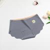 Ropa interior seamless de seda de hielo personalizada para mujer, especial para yoga y fitness, sin marcar la cadera, shorts de triángulo sin enrollarse, parte superior