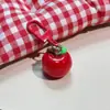 Juguete de Comida Tridimensional Llavero de Manzana Manzana Verde Manzana Roja Fruta Fresca Versátil Comida Artificial Simple Adornos Colgantes