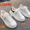 Zapatillas de plataforma transpirables de suela gruesa, zapatilla de moda para mujer, puntera redonda, con cordones, zapatos de mujer 2025 primavera, zapatillas cómodas LZ6090