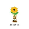 Insígnia de Metal Flor de Peônia Desenho Animado Moda Criativa Versátil Tulipa Girassol Broche Roupas Mochila Escolar Acessórios