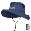 Sombrero de Sol para Exteriores de Verano, Mascarilla Anti-UV, Sombrero de Sol para Hombres y Mujeres, Montañismo, Pesca, Sombrero de Pescador, Ala Ancha
