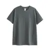 Camiseta de Manga Corta con Cuello Redondo y Hombro Normal de 270 g, Estilo Nuevo de Verano, Color Sólido, Estilo Americano, Moderna, Holgada, de Manga Corta para Hombre