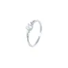 Anel Inteiro em Prata de Lei S925 Banhado a Ouro 18K, Diamante Único, Design Minimalista Requintado Estilo Japonês, Moderno e com Toque de Luxo