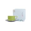 Caneca de Café e Pires de Cerâmica com Espelho Colorido Macaron Estilo Normcore Coleção Especial Comemorativa de Jingdezhen Presente para Outros