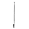 Fabricantes aço inoxidável luz de espelho arte de unha aço empurrador de cutícula empurrador de dupla face pequena ferramenta de empurrador de aço para remover a armadura raspador de cutícula removedor de cutícula lixa de unha