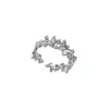 Anillo de Mariposa con Perla y Esmalte de Goteo de Plata de Ley S925 para Mujer, Apertura Ajustable, Nicho, Lujo de Gama Alta Accesible, Versátil, Nuevo Producto