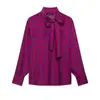 Ropa de Mujer Nueva Primavera 2026 de AliExpress Camisa Rayada Versátil de Moda con Lazo 5929217
