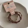 Paquete de 3 Gomas para el Cabello de Colores Dulces Estilo Coreano Modernas Elásticas de Alta Calidad Bandas Básicas para el Cabello para Niñas Nuevos Accesorios para el Cabello