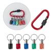 6 piezas color montañismo hebilla funda varilla dorado varilla de extensión de tres ranuras 1/4 "cabeza de lote cambio rápido funda hebilla de llave
