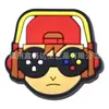 Diapositivas para zapatos de mando de videojuego de dibujos animados, hebillas para zapatos, accesorios DIY, parches de goma blanda de PVC, decoraciones para consolas de videojuegos y fundas de teléfono