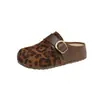 Zapatos Birkenstock de suela gruesa y punta cerrada para mujer 2026 nuevo otoño ropa para exteriores aumento de altura interior slip-on persona perezosa Birkenstock de media punta zapatos individuales