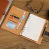 Cubierta Multifuncional Vintage de Negocios con Logo Personalizado A5 Cuaderno Grueso para Reuniones Empresariales con Cierre de Hebilla