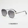 Gafas de sol de moda estilo coreano con montura grande para mujeres con caras grandes, efecto adelgazante, adecuadas para viajar, protección solar, gafas de sol polarizadas, gafas de sol de alta gama