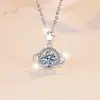 Suministro Directo Transfronterizo de Colgante de Planeta Soñador de Oro de 18K con Moissanita de 1 Quilate con Certificado de Código de Cintura y Collar de Plata de Ley S925