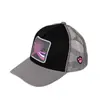 Boné de Baseball Bordado com Animal, Boné com Rede para Proteção Solar e Ventilação, Boné de Verão com Aba para Homens e Mulheres, Aba Larga, Aba Grande, Estilo Personalizado