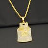 Número de diamante genial personalizado europeo y americano n.°. Collar con colgante de Jersey 23, estilo hip hop, accesorios para colgar, collar con colgante
