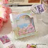 Cuaderno de Cuero PU con Pintura al Óleo Retro de Alto Valor con Hojas Sueltas, Cuaderno Grueso, Diario, Desmontable A5, Libro de Mano