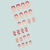 Uñas postizas portátiles para el Día de San Valentín transfronterizo, parche de uñas de amor rojo romántico, uñas postizas acabadas