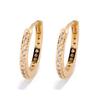 Fábrica de Origen Uilz Pendientes de Lujo con Fila Única de Diamantes, Aros Finos para Clip de Oreja, Pendientes Versátiles para Mujer con Diseño Único