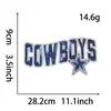Los parches de lentejuelas con temática de equipo de la Liga de Fútbol Americano NFL son adecuados para la decoración DIY de ropa y bolsos.
