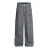 Ropa para Hombre Jiayiku 2025 Primavera Nuevo Estilo Páramo Retro Americano Jeans Lavados Teñidos Sucios Pantalones Rectos de Leñador