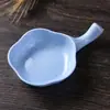 Plato pequeño creativo para condimentos del hogar hecho de paja, plato mini estilo japonés para salsa de ensalada, salsa de soja y vinagre